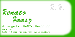 renato haasz business card